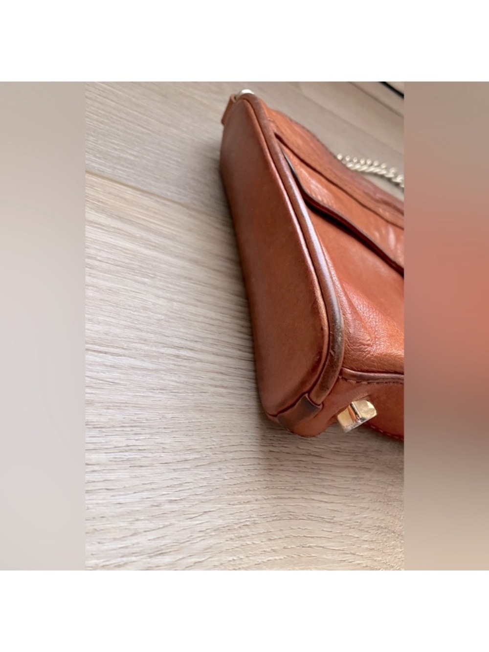 Rebecca Minkoff Mini MAC Convertible Crossbody Bag | Tan Leather - Picture 7 of 14